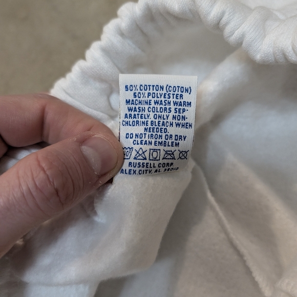 VTG Deadstock Russell Athletic Mens L Sweatpants White - Picture 5 of 11